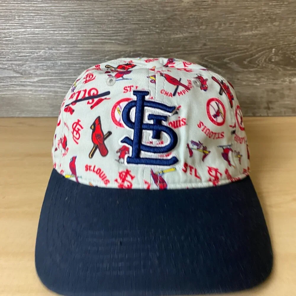 St Louis Cardinals Hat Cap Youth Strap Back Gray‎ Blue Baseball All Over Print